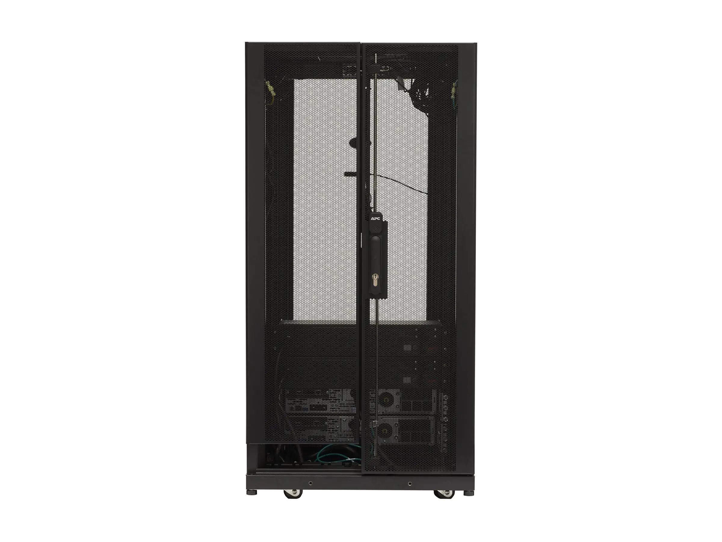 APC Micro DC 24U SX - Stromverteilerschrank - Wechselstrom 230 V - 3000 VA - 24U