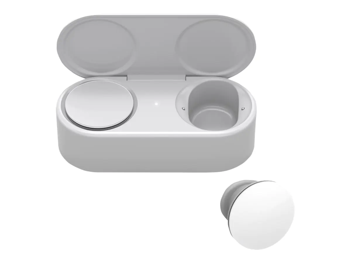 Microsoft Surface Earbuds - True Wireless-Kopfhörer mit Mikrofon - Ohrstöpsel - Bluetooth - Glacier