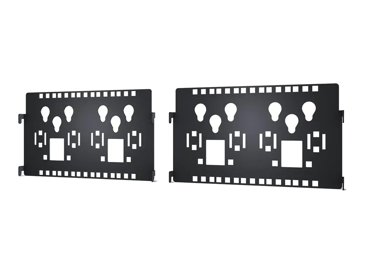 APC Cable Management - Kabel-Management-Kit - Schwarz (Packung mit 2) AR8683