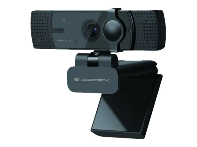 Conceptronic AMDIS08B - Webcam - Farbe - 8,3 MP - 3840 x 2160 - 4K - feste Brennweite - Audio - USB 2.0 - MJPEG, YUY2