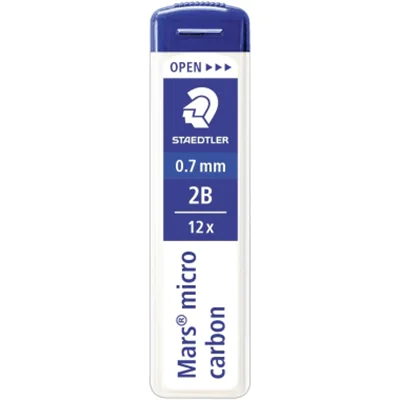 STAEDTLER Feinmine Mars micro carbon 250 07-HB 0,7mm 12 St./Pack. STAEDTLER Feinmine Mars micro carbon 250 07-HB 0,7mm 12 St./Pack.