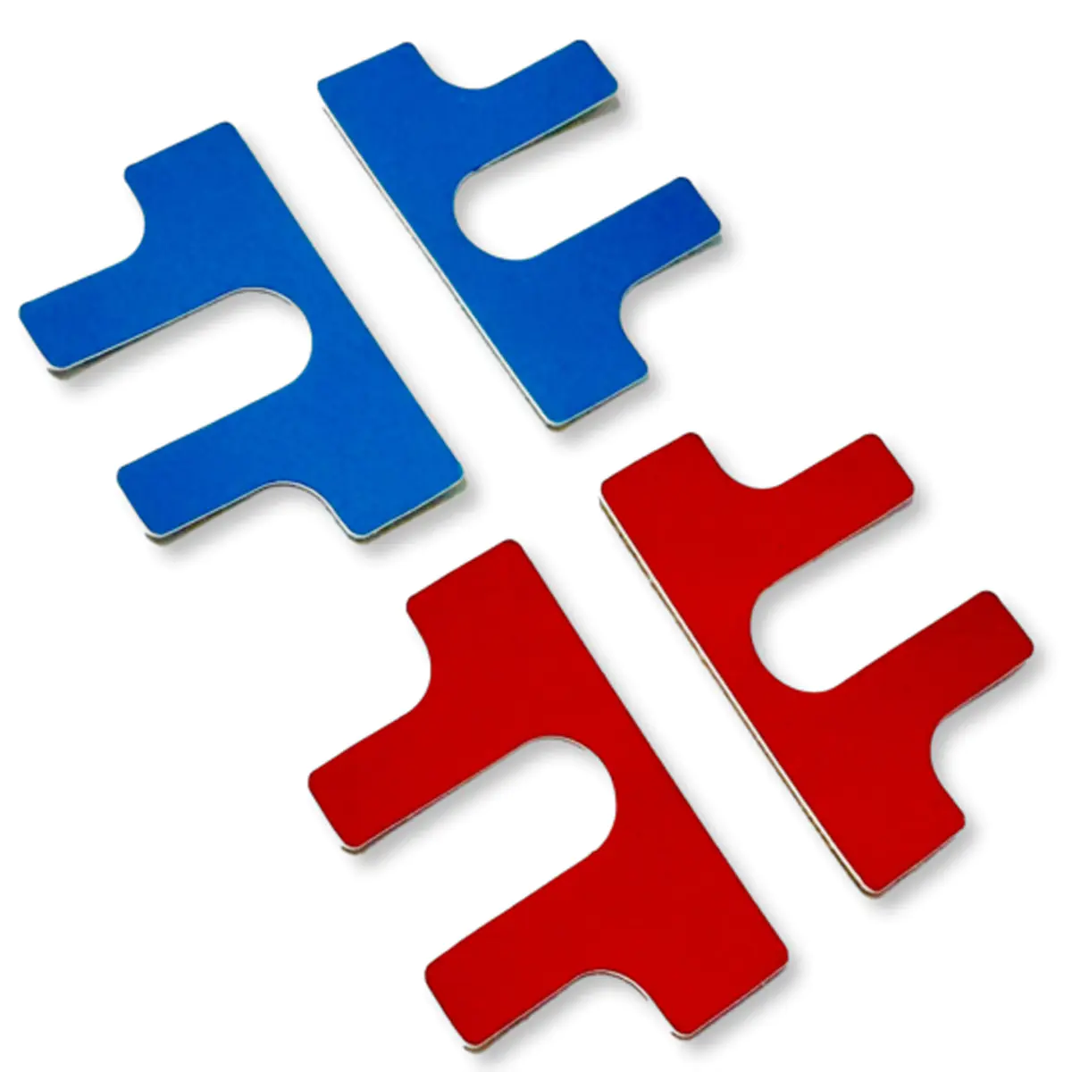 Gude 7920 - Frontetiketten selbstklebend rot/blau