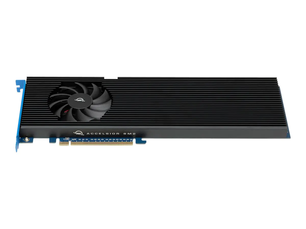 OWC Accelsior 8M2 - Speichercontroller (RAID) - M.2 - M.2 NVMe Card - RAID RAID 0, 1, 4, 5, 10 - PCIe 4.0 x16 - für Apple Mac Pro (Ende 2019) OWCSSDACL8M200T
