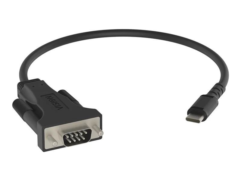 Vision Professional - Serieller Adapter - 24 pin USB-C (M) zu DB-9 (M) - Schwarz Vision Professional - Serieller Adapter - 24 pin USB-C (M) zu DB-9 (M) - Schwarz
