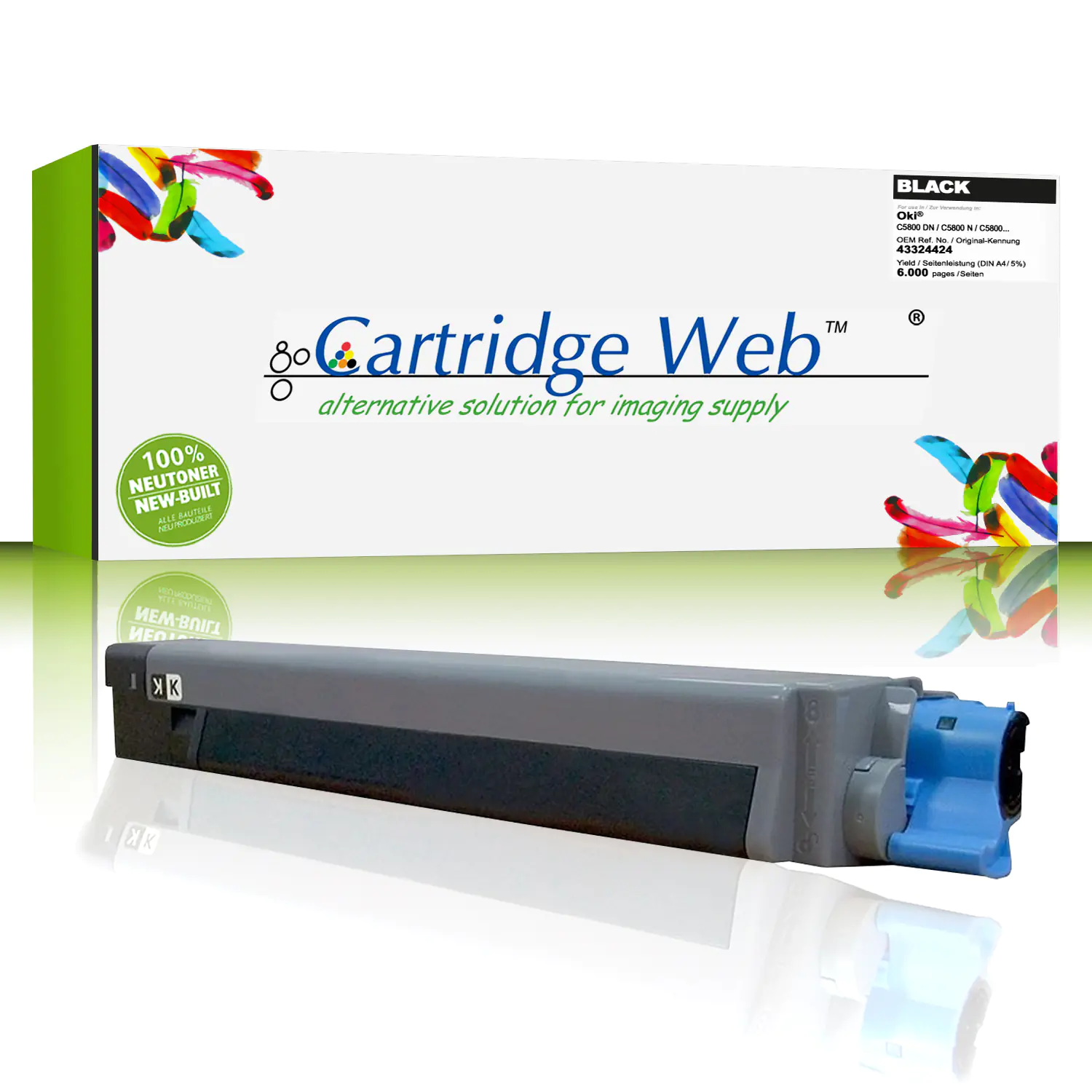 CartridgeWeb Toner kompatibel zu Oki 43324424 schwarz 6.000 Seiten CartridgeWeb Toner kompatibel zu Oki 43324424 schwarz 6.000 Seiten