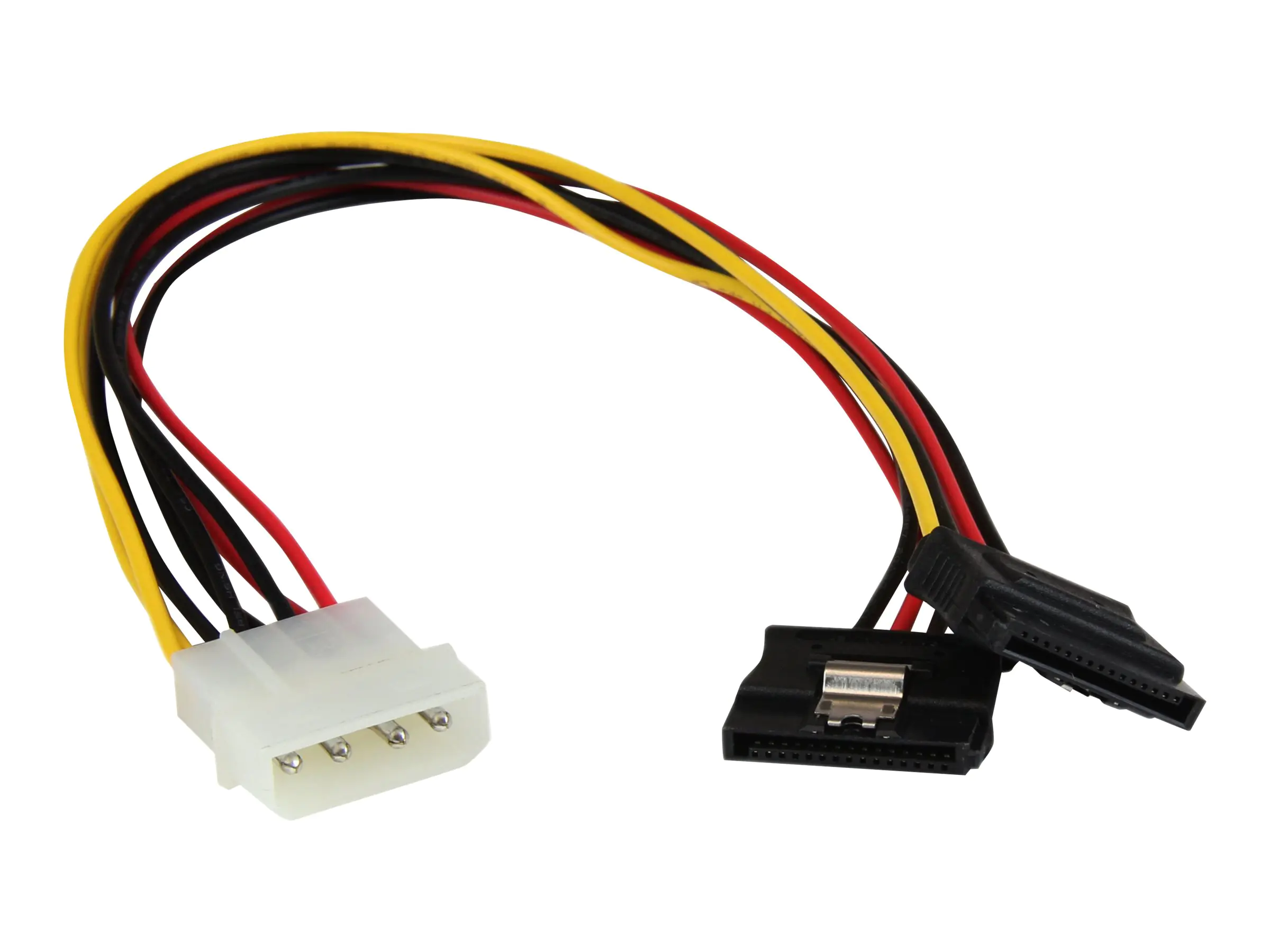 StarTech 30 cm 4-Pin LP4 auf SATA Y-Stromkabel - LP4 zu Serial-ATA Splitter Y-Kabel (PYO2LP4LSATA) - Netzteil - interne Stromversorgung, 4-polig (M) zu SATA-Stromstecker (W) - 30 cm - eingerastet - für P/N: 35S24M2NGFF, HSB13SATSASB, HSB1SATSASBA, HSB1SAT