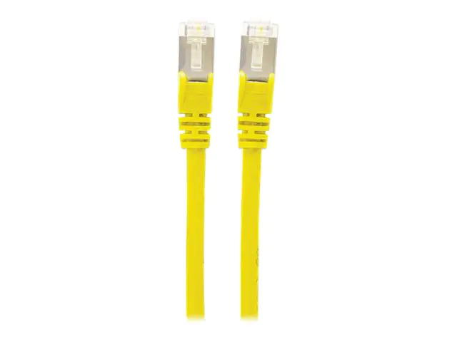 Intellinet Network Patch Cable, Cat7 Cable/Cat6A Plugs, 1m, Yellow, Copper, S/FTP, LSOH / LSZH, PVC, RJ45, Gold Plated Contacts, Snagless, Booted, Polybag - Patch-Kabel - RJ-45 (M) bis RJ-45 (M) - 1 m - SFTP - CAT 7 (Kabel) / CAT 6a (Anschlüsse) - halogen