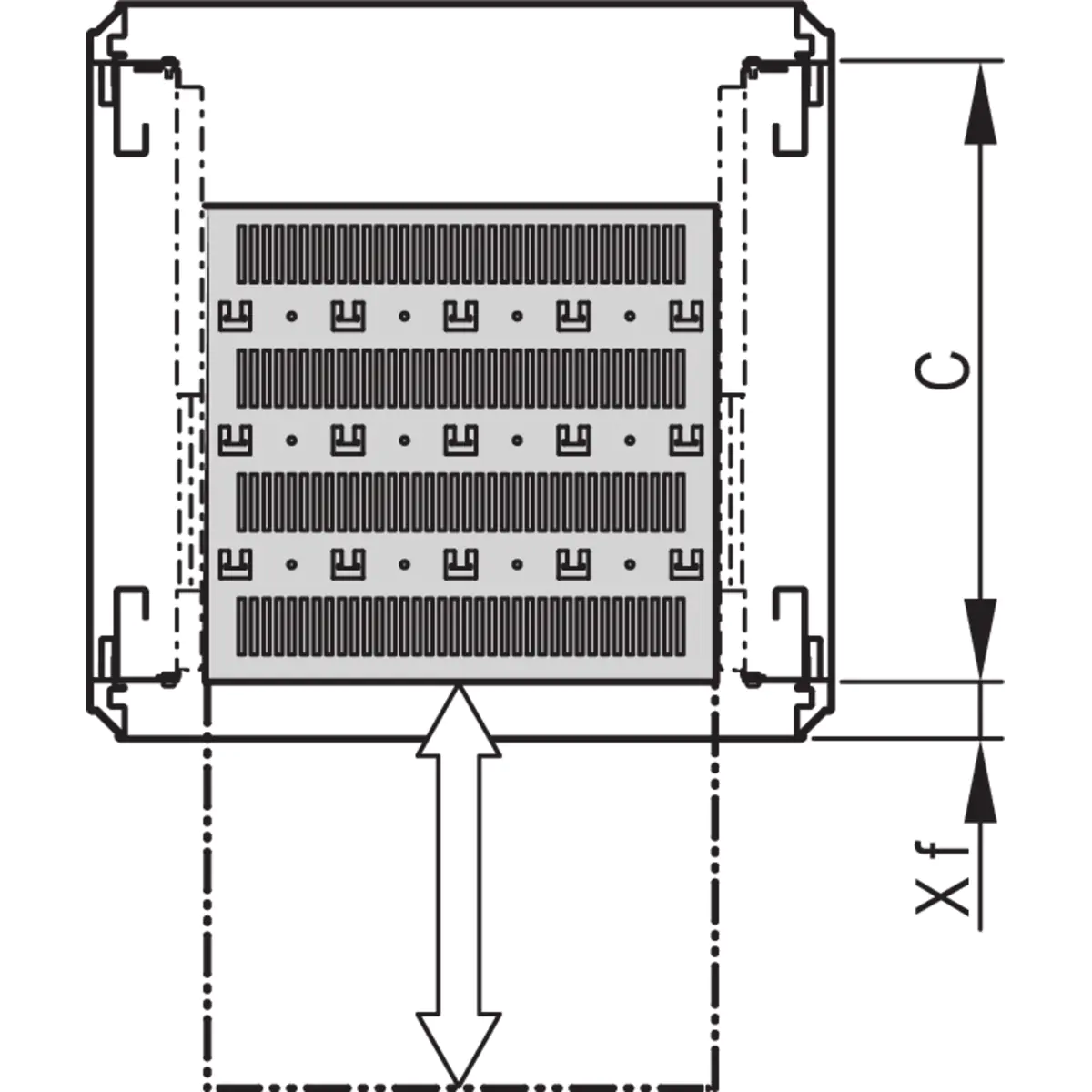 SCHROFF 22130344 Geräteboden 1 St.