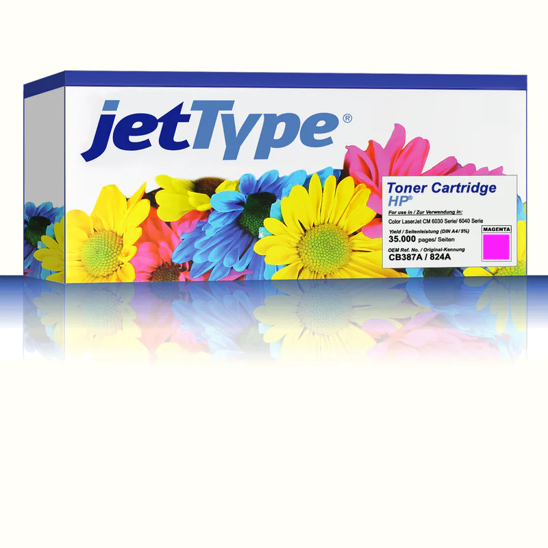 jetType Trommel-Kit kompatibel zu HP CB387A 824A Magenta 35.000 Seiten