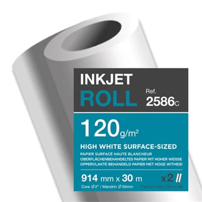 Clairefontaine Inkjetplotterpapier LIGHT COATED 914 mm x 30 m (B x L) 120g/m² weiß 2 Rl./Pack. Clairefontaine Inkjetplotterpapier LIGHT COATED 914 mm x 30 m (B x L) 120g/m² weiß 2 Rl./Pack.