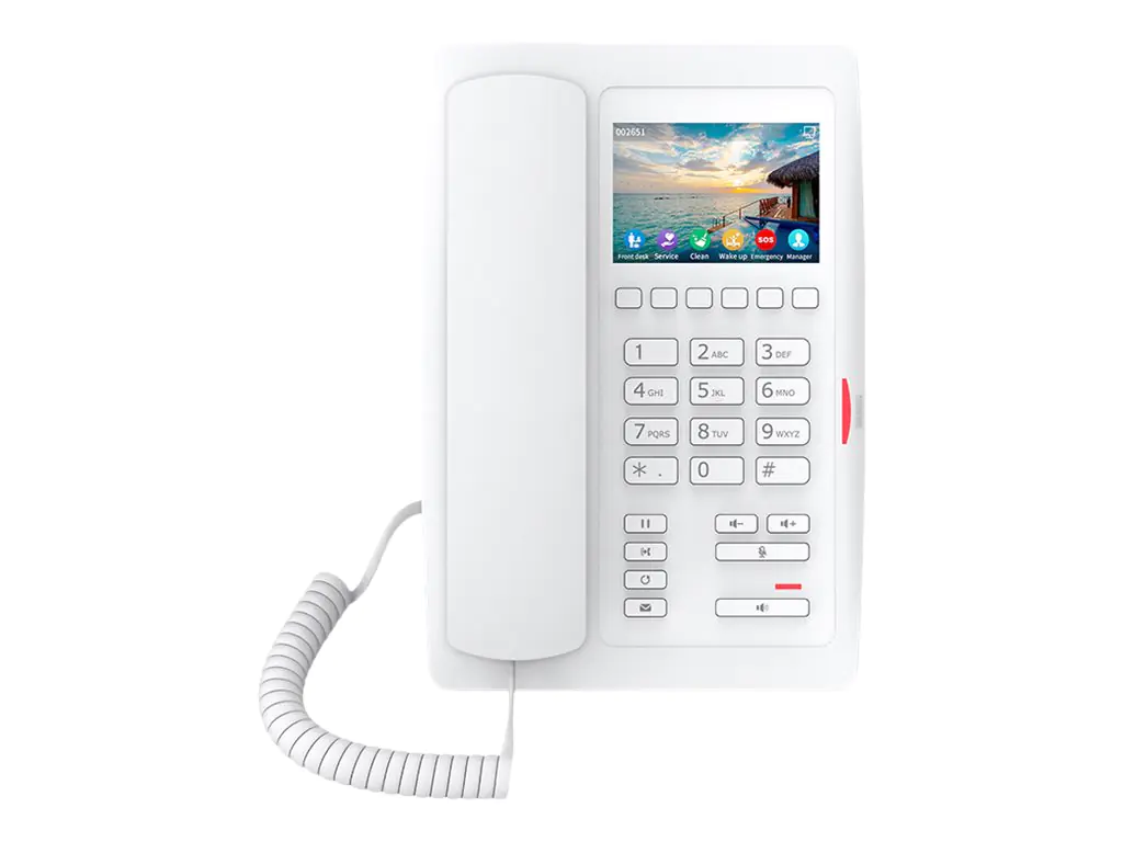Fanvil H5W - VoIP-Telefon mit Rufnummernanzeige - SIP, RTCP, RTP, SRTP, SIP v2 over TLS, SIP v2 over UDP, SIP v2 over TCP - 2 Leitungen - Schwarz