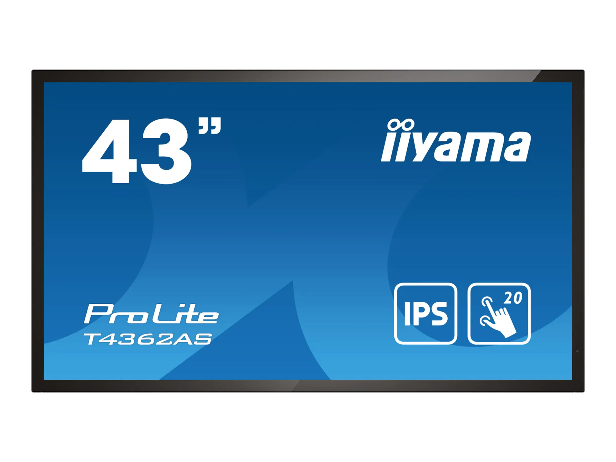 iiyama ProLite T4362AS-B1 - 109 cm (43") Diagonalklasse (108 cm (42.5") sichtbar) LCD-Display mit LED-Hintergrundbeleuchtung - interaktive Digital Signage - mit Touchscreen (Multi-Touch) - Android - 4K UHD (2160p) 3840 x 2160 - Schwarz, matte Oberflä