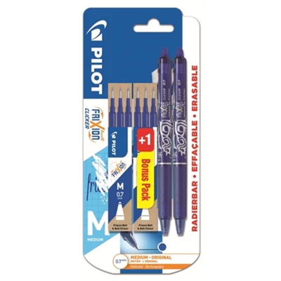 PILOT Tintenroller FriXion Clicker 0,mm blau dokumentenecht inkl. 6 Minen blau PILOT Tintenroller FriXion Clicker 0,mm blau dokumentenecht inkl. 6 Minen blau