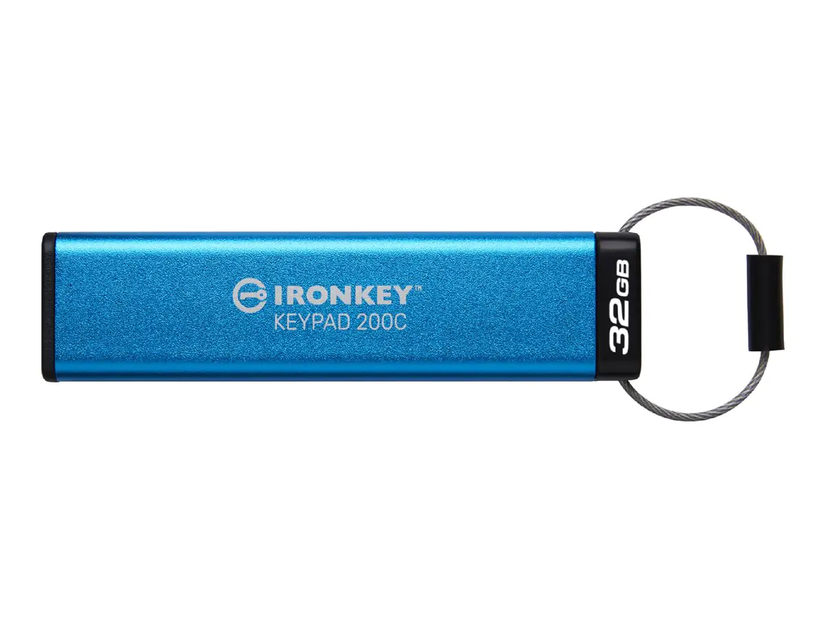 Kingston IronKey Keypad 200C - USB-Flash-Laufwerk - verschlüsselt - 32 GB - USB-C 3.2 Gen 1