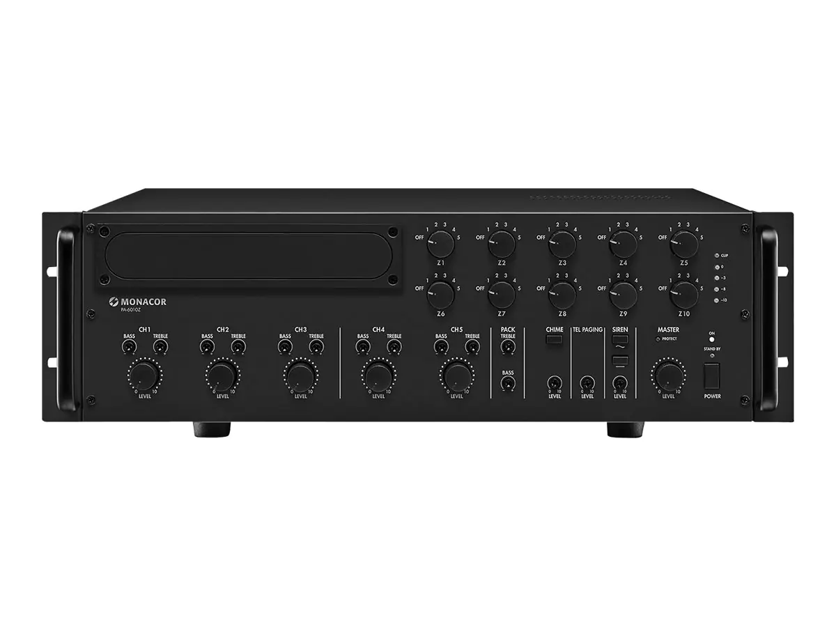 MONACOR PA-6010Z - Mischverstärker - mit Stromversorgung