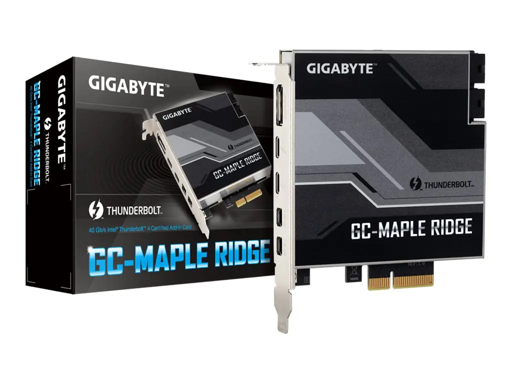 Gigabyte GC-MAPLE RIDGE (rev. 1.0) - Thunderbolt-Adapter - PCIe 3.0 x4 - Thunderbolt 4 x 2