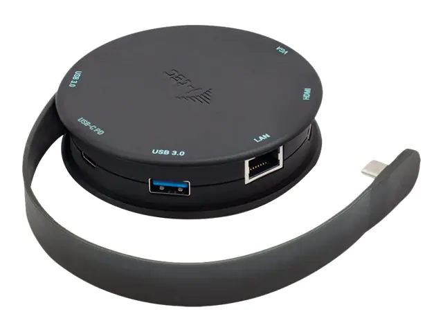 i-Tec USB-C Pocket Dock 4K HDMI or VGA with PD - Dockingstation - USB-C - VGA, HDMI - 1GbE