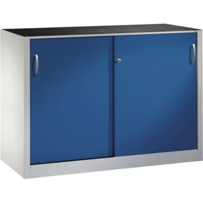 C+P Werkzeugschrank 215609S10052 Schiebetür 1000x1600x500mm lgr/ebl