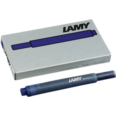 Lamy Tintenpatrone T 10 Großraumtintenpatrone nicht löschbar blau-schwarz 5 St./Pack. Lamy Tintenpatrone T 10 Großraumtintenpatrone nicht löschbar blau-schwarz 5 St./Pack.