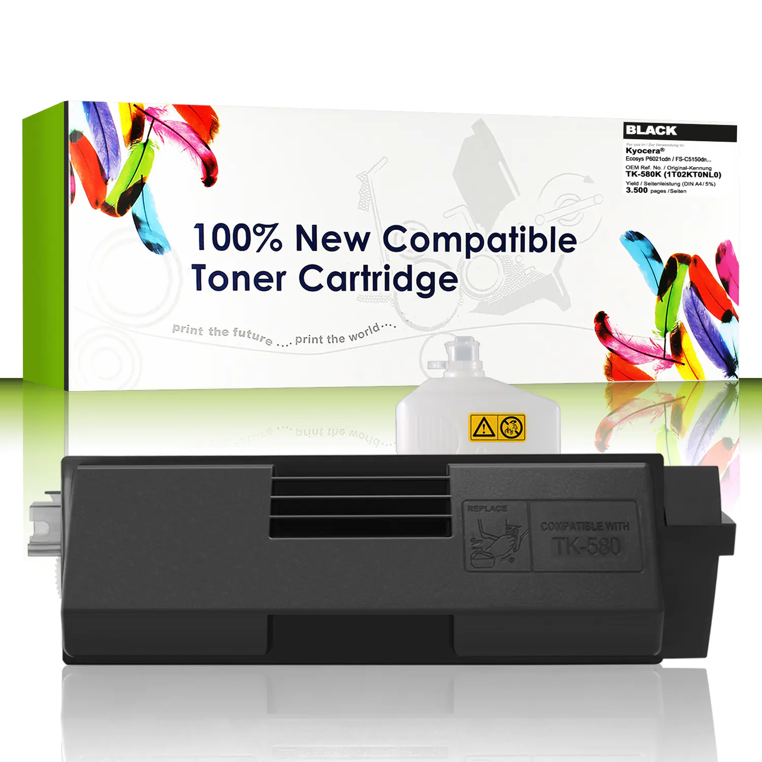 CartridgeWeb Toner kompatibel zu Kyocera/Mita 1T02KT0NL0 TK580K schwarz 3.500 Seiten CartridgeWeb Toner kompatibel zu Kyocera/Mita 1T02KT0NL0 TK580K schwarz 3.500 Seiten