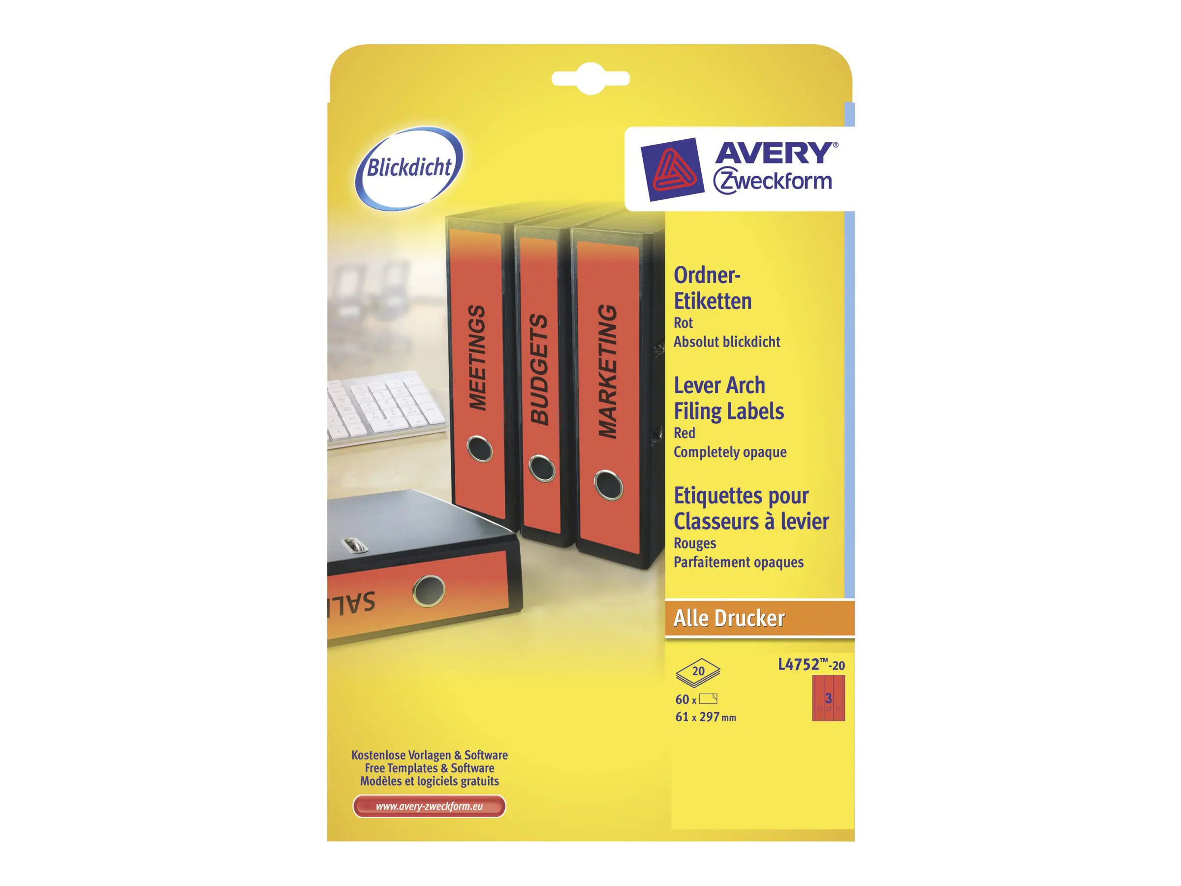 Avery Zweckform A L4752-20