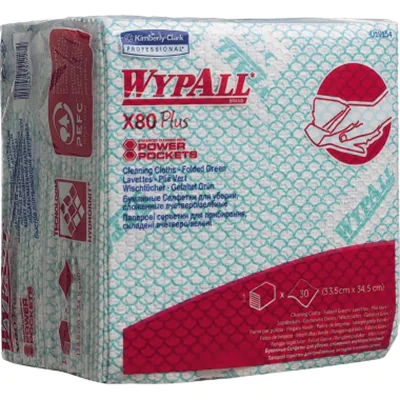 WYPALL Wischtuch X80 19154 Viertelfalz 35x34cm gn 30 St./Pack. WYPALL Wischtuch X80 19154 Viertelfalz 35x34cm gn 30 St./Pack.