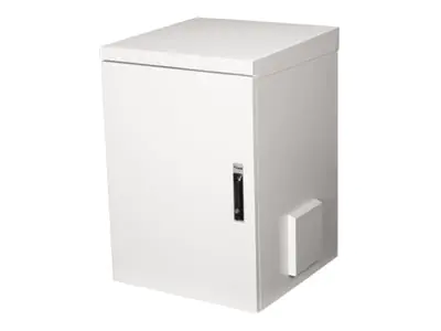 Equip Safe Outdoor - Schrank Netzwerkschrank - 600x600 mm, mit vorderer Tür aus Stahl, montiert - geeignet für Wandmontage - RAL 7035, Hellgrau - 16U - 48.3 cm (19") ESO-16-6060-G