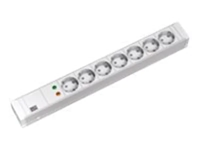 Bachmann - Steckdosenleiste (Rack - einbaufähig) - Wechselstrom 230 V - Ausgangsanschlüsse: 7 (CEE 7/4) - 1U - 48.3 cm (19") - 2 m Schnur - Deutschland - Grau Bachmann - Steckdosenleiste (Rack - einbaufähig) - Wechselstrom 230 V - Ausgangsanschlüsse: 7 (CEE 7/4) - 1U - 48.3 cm (19") - 2 m Schnur - Deutschland - Grau