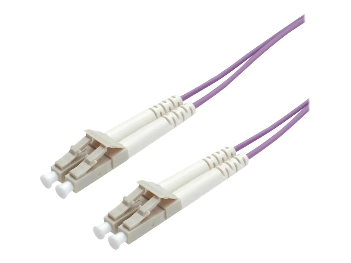 Roline - Patch-Kabel - LC Multi-Mode (M) zu LC Multi-Mode (M) - 5 m - Glasfaser - Duplex - 50/125 Mikrometer - OM4 - violett