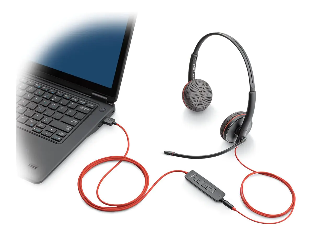 Poly Blackwire 3225 - Blackwire 3200 Series - Headset - On-Ear - kabelgebunden - 3,5 mm Stecker, USB-C - Schwarz - Zertifiziert für Skype für Unternehmen, Cisco Jabber Certified, Avaya Certified, UC-zertifiziert Poly Blackwire 3225 - Blackwire 3200 Series - Headset - On-Ear - kabelgebunden - 3,5 mm Stecker, USB-C - Schwarz - Zertifiziert für Skype für Unternehmen, Cisco Jabber Certified, Avaya Certified, UC-zertifiziert
