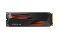 Samsung 990 PRO MZ-V9P1T0GW - SSD - verschlüsselt - 1 TB - intern - M.2 2280 - PCIe 4.0 x4 (NVMe) - 256-Bit-AES - TCG Opal Encryption 2.0 - integrierter Kühlkörper