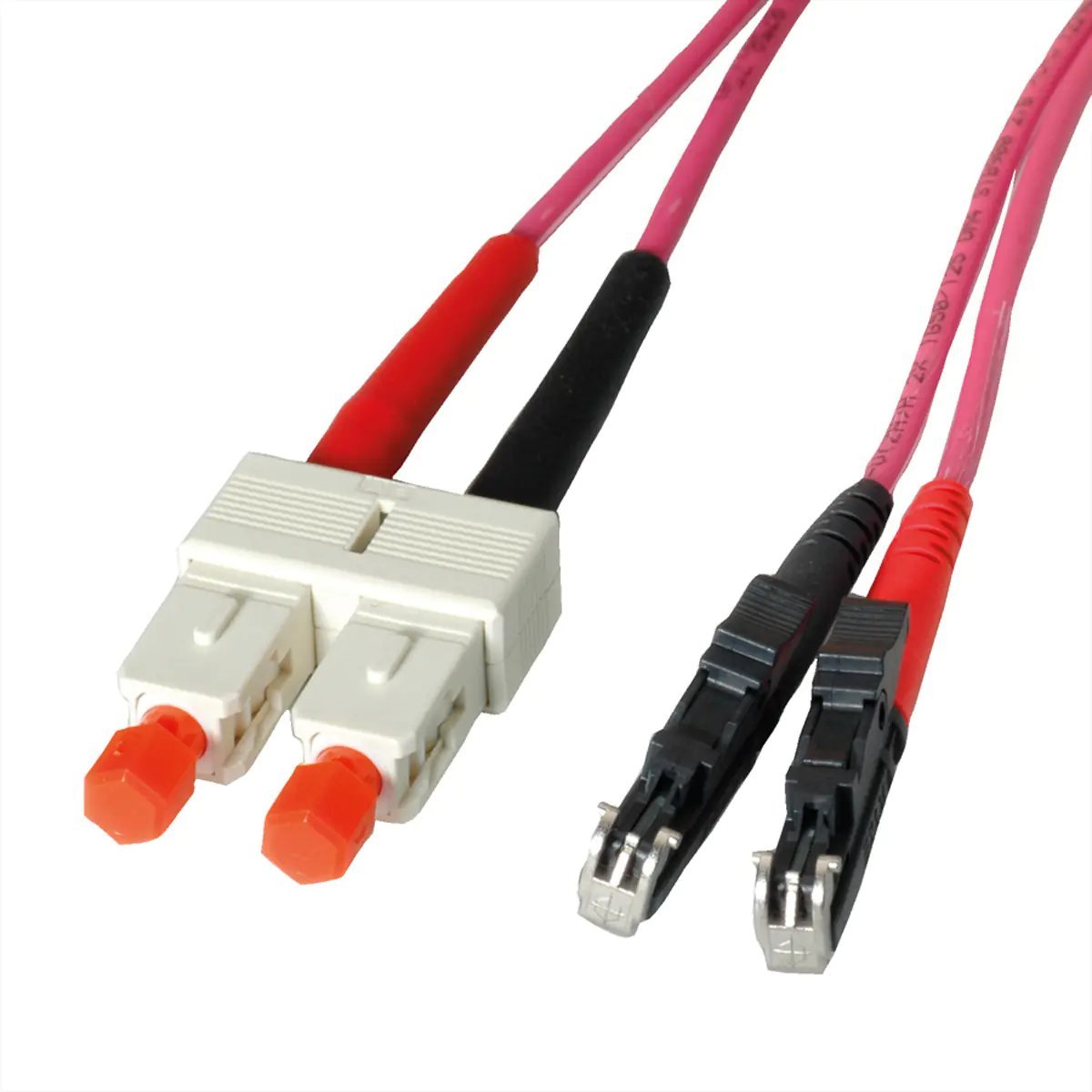 LEONI Kerpen LWL-Kbl OM4 RuM/Shr. E2000/SC 2m - Kabel - 2 m