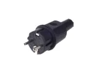 Bachmann - Netzanschluss - 2-polig (S) - 250 V - 16 A - Schwarz - Belgien, Frankreich