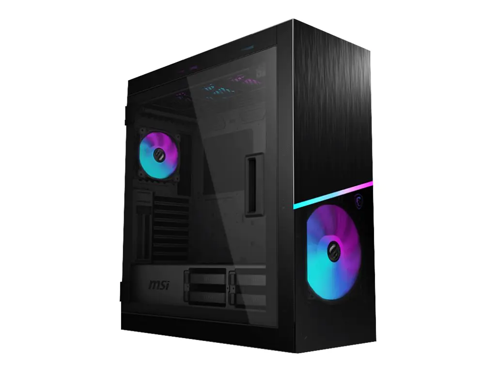 MSI MPG SEKIRA 500X - Tower - E-ATX - Seitenteil mit Fenster (gehärtetes Glas) - keine Spannungsversorgung (ATX) - Schwarz - USB/Audio