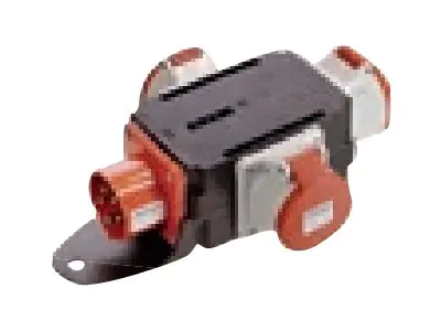Bachmann CEE adapter - Stromverteilungseinheit - Wechselstrom 400 V - Ausgangsanschlüsse: 3 (3 x Stromversorgung)