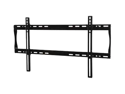 Peerless PARAMOUNT Universal Flat Wall Mount PF650 - Befestigungskit (Wandplatte, Adapter für Halterung) - für Flachbildschirm - kaltgewalzter Stahl - Glanzschwarz - Bildschirmgröße: 94-190.5 cm (39"-75")
