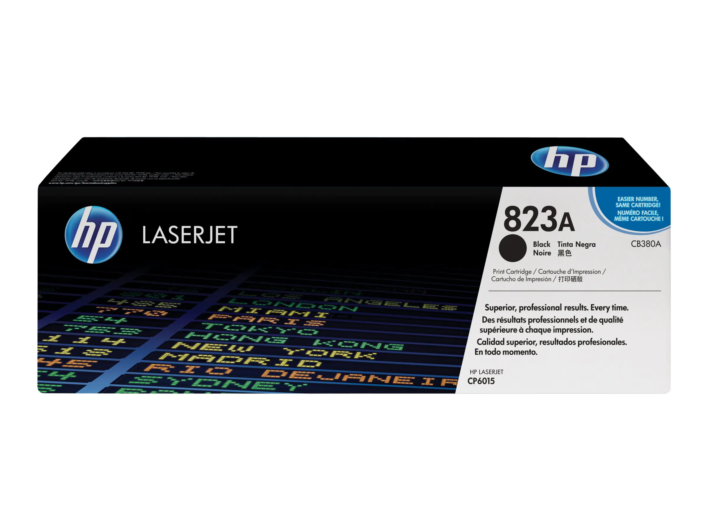 HP 823A - Schwarz - original - LaserJet - Tonerpatrone (CB380A) - für Color LaserJet CM6040f MFP, CP6015de, CP6015dn, CP6015n, CP6015x, CP6015xh