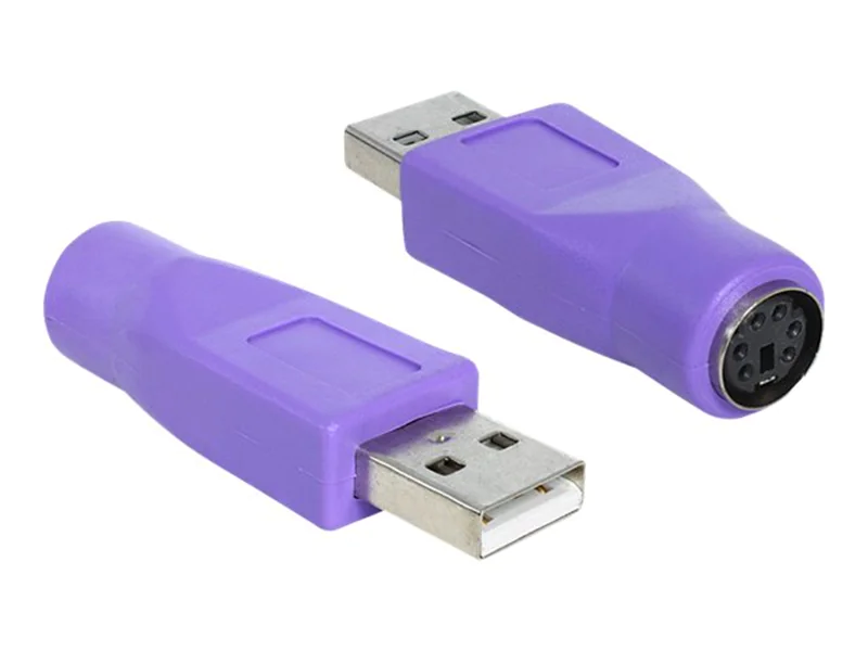 Delock - Tastatur- / Maus-Adapter - PS/2 (W) zu USB (M)