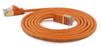 WANTEC Extra dünnes CAT7 SSTP Patchkabel - 0,25 m - Cat7 - S/FTP (S-STP) - RJ-45 - RJ-45 - Orange