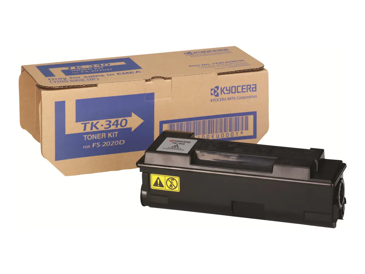 Kyocera TK 340 - Schwarz - Original - Tonersatz - für FS-2020D, 2020D/KL3, 2020DN, 2020DN/KL3 Kyocera TK 340 - Schwarz - Original - Tonersatz - für FS-2020D, 2020D/KL3, 2020DN, 2020DN/KL3