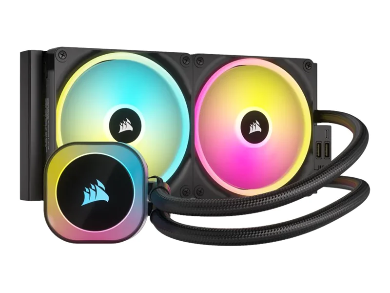 CORSAIR iCUE Link H115I RGB - Prozessor-Flüssigkeitskühlsystem - Kühlergröße: 280 mm - (für: LGA1156, LGA1155, LGA1150, LGA1151, AM4, LGA1200, LGA1700, AM5) - 140 mm
