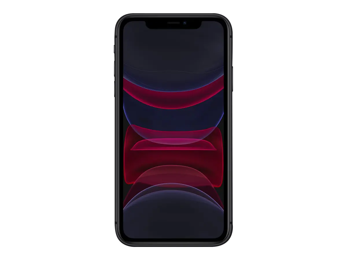 Apple iPhone 11 - 4G Smartphone - Dual-SIM / Interner Speicher 64 GB - LCD-Anzeige - 6.1" - 1792 x 828 Pixel - 2 x Rückkamera 12 MP, 12 MP - front camera 12 MP - Schwarz
