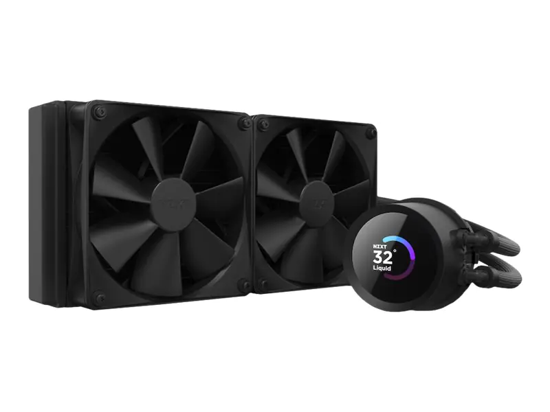 NZXT Kraken 240 - Prozessor-Flüssigkeitskühlsystem - (für: LGA115x Socket, LGA1200, LGA1700, AM4, AM5, sTRX4, TR4) - Kupfer - 120 mm - mattschwarz