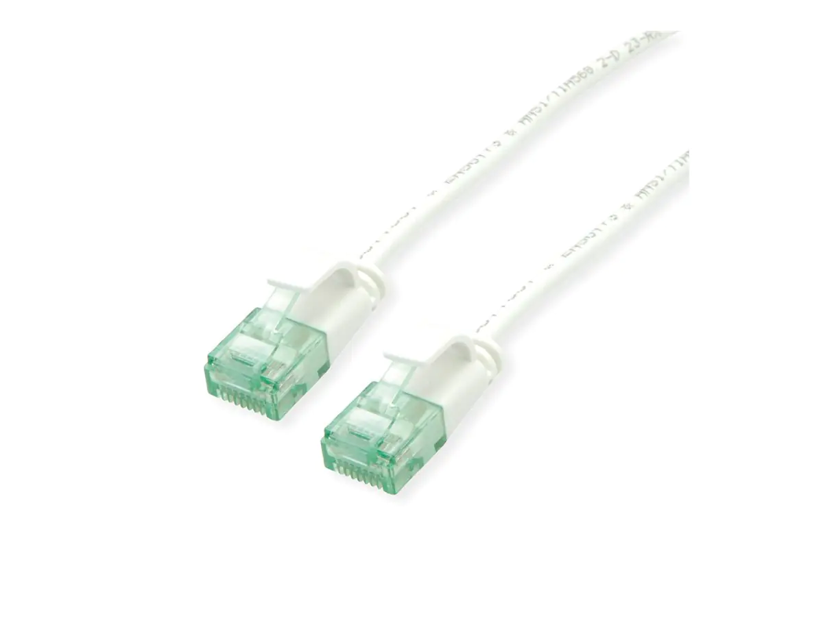 ROLINE RM UTP Patchkabel Kat6A/Kl.EA SLIM weiss 2m - UTP
