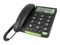 Doro PhoneEasy 312cs - Telefon mit Schnur mit Rufnummernanzeige - Schwarz