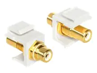 Delock - Modularer Einschub (Kopplung) - RCA - weiß