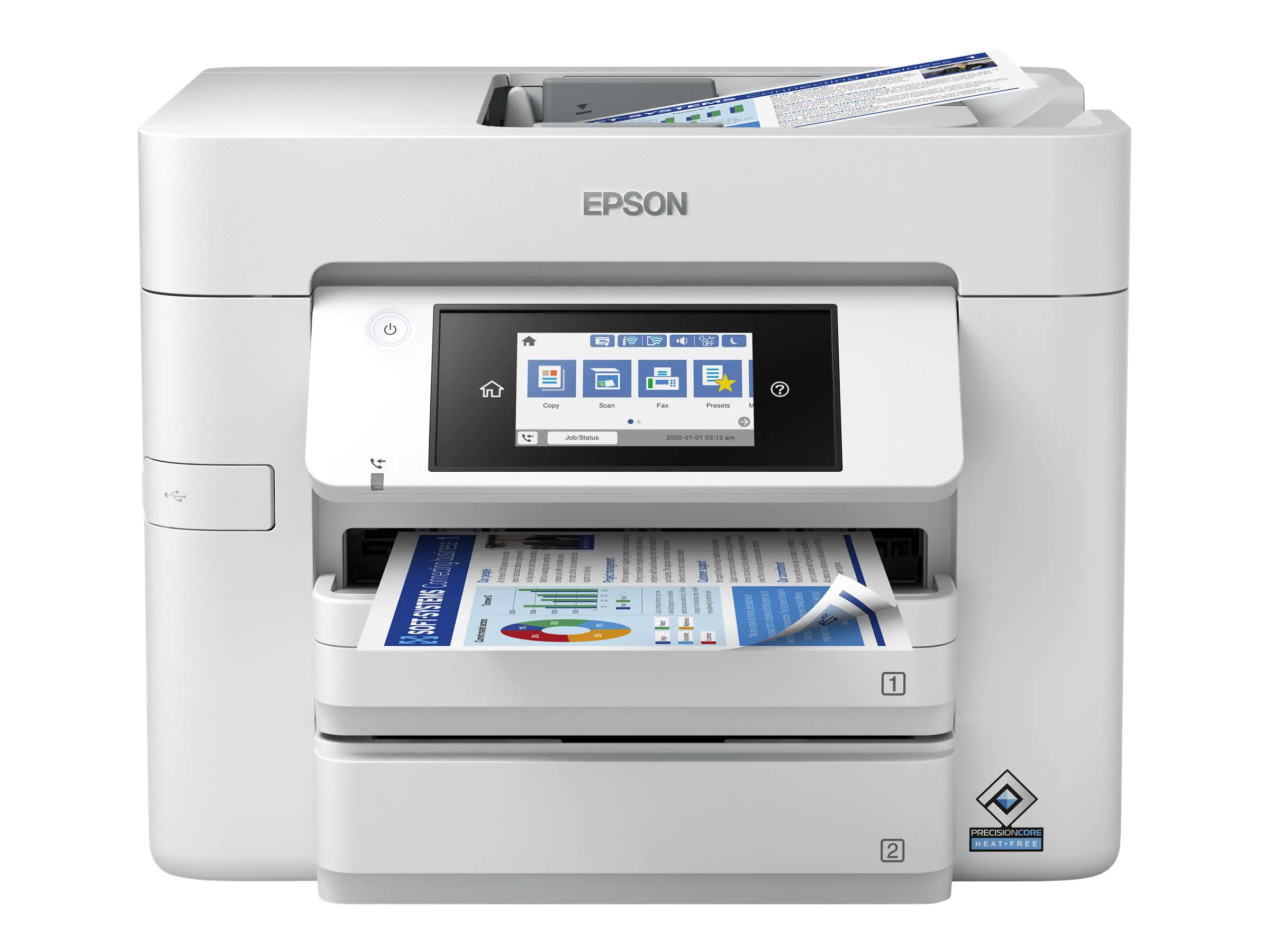 Epson WorkForce Pro WF-C4810DTWF - Multifunktionsdrucker - Farbe - Tintenstrahl - A4/Legal (Medien) C11CJ05403