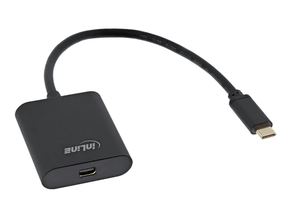 InLine - Externer Videoadapter - USB-C 3.1 - Mini DisplayPort - Schwarz InLine - Externer Videoadapter - USB-C 3.1 - Mini DisplayPort - Schwarz