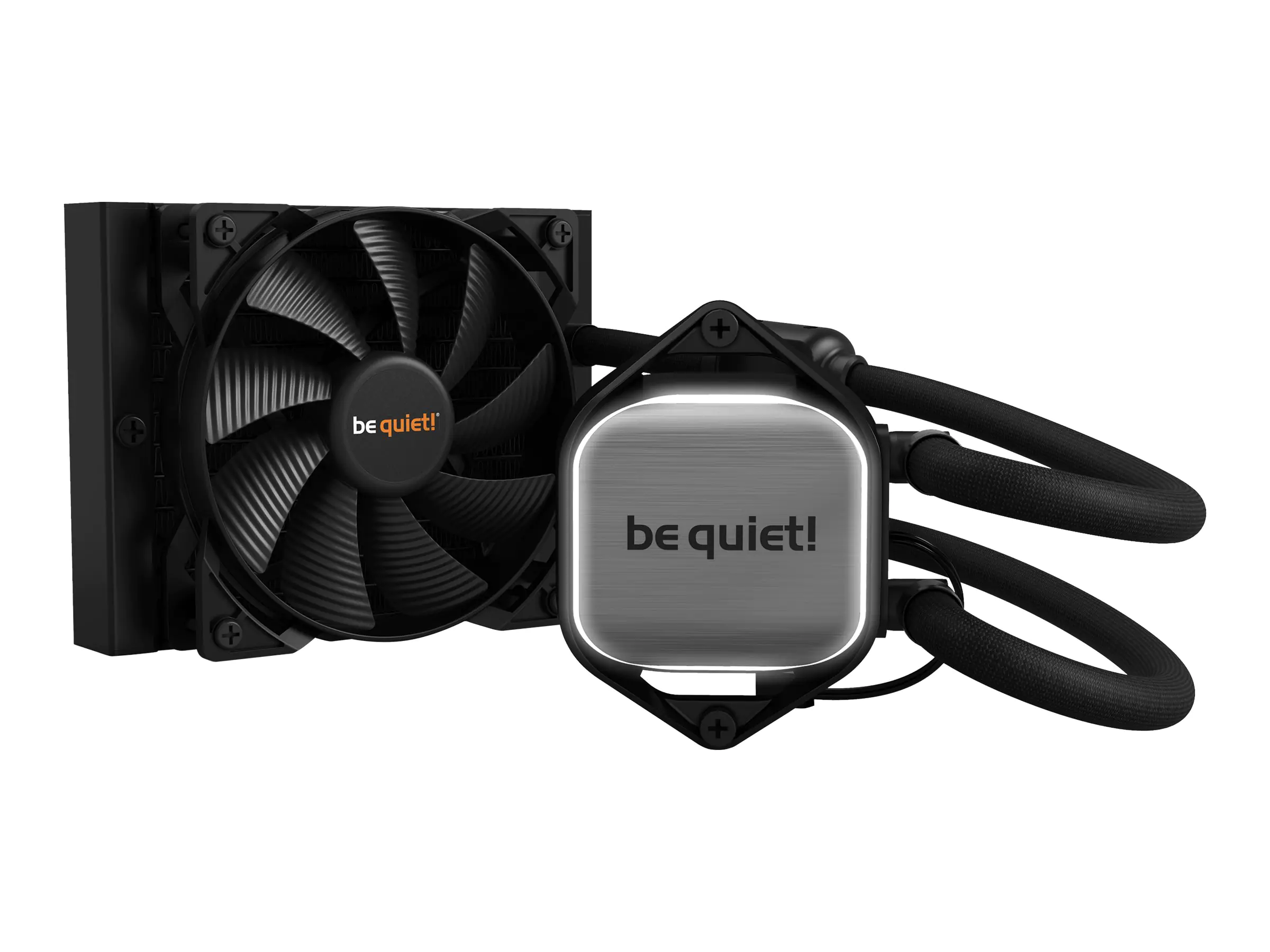 be quiet! Pure Loop 120mm - Prozessor-Flüssigkeitskühlsystem - (für: LGA1150, LGA1151, LGA1155, LGA1200, LGA2011-3, LGA2066, LGA2011, LGA2011 (Square ILM), LGA2011-3 (Square ILM), LGA1700, AM4, AM5) - Kupfer - 120 mm - Komplett Schwarz