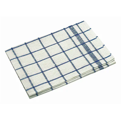 Geschirrhandtuch 50 x 70 cm (B x L) 100 % Baumwolle weiß/blau kariert